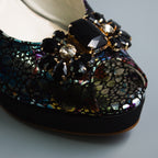 Midnight Multi Regal Crystal Wedge Set