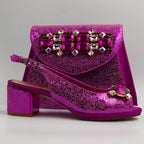 Fuchsia Bubble Print Set