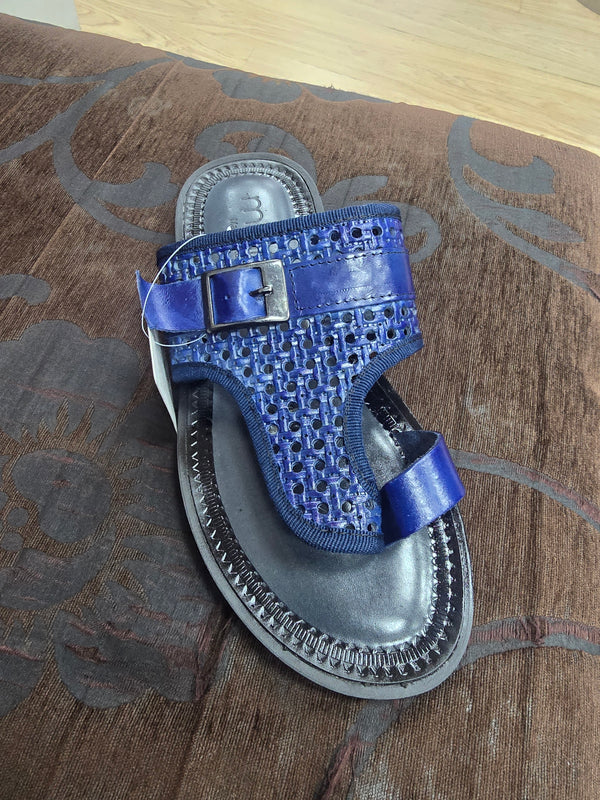 Blue Ebony Weave Slipper