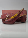 Onion Plated Ornament Set - Italian Shoe and Bag Set - Classic Shoes London