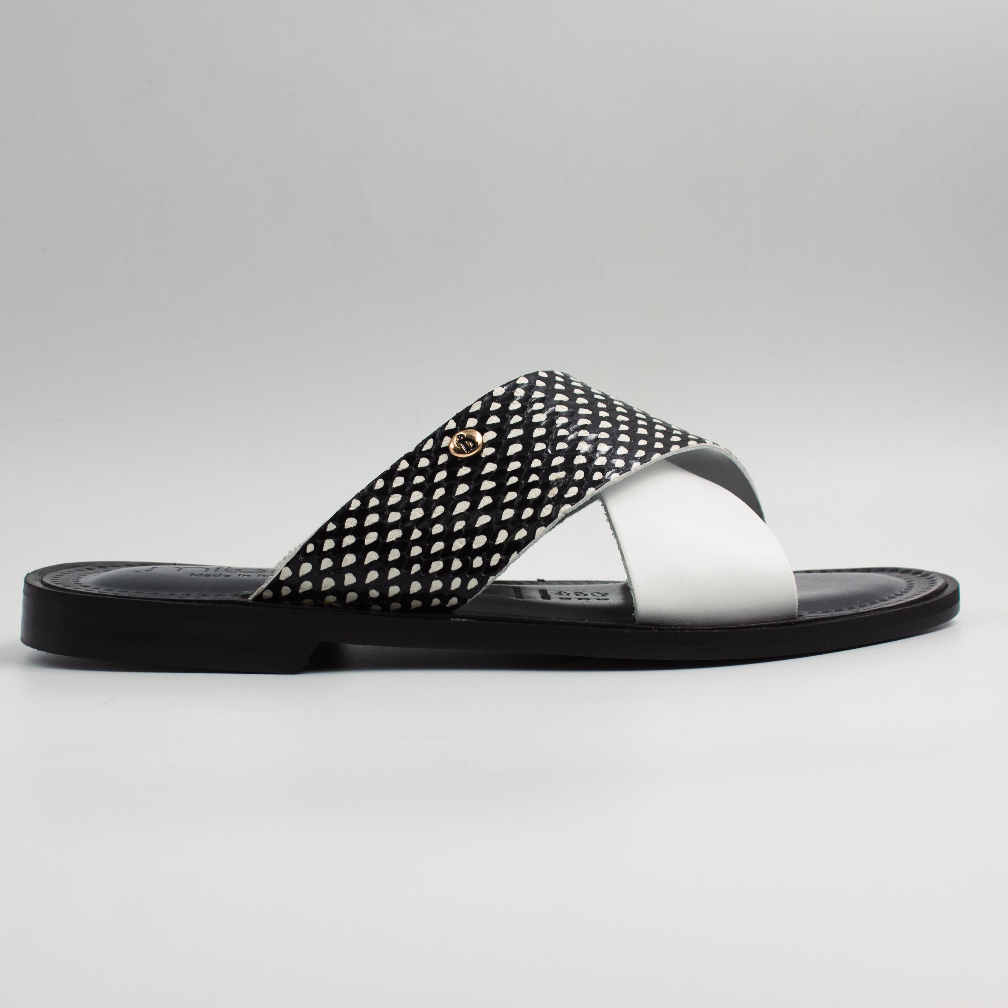 White/Black Speckled Scale Slide