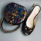 Midnight Multi Regal Crystal Wedge Set