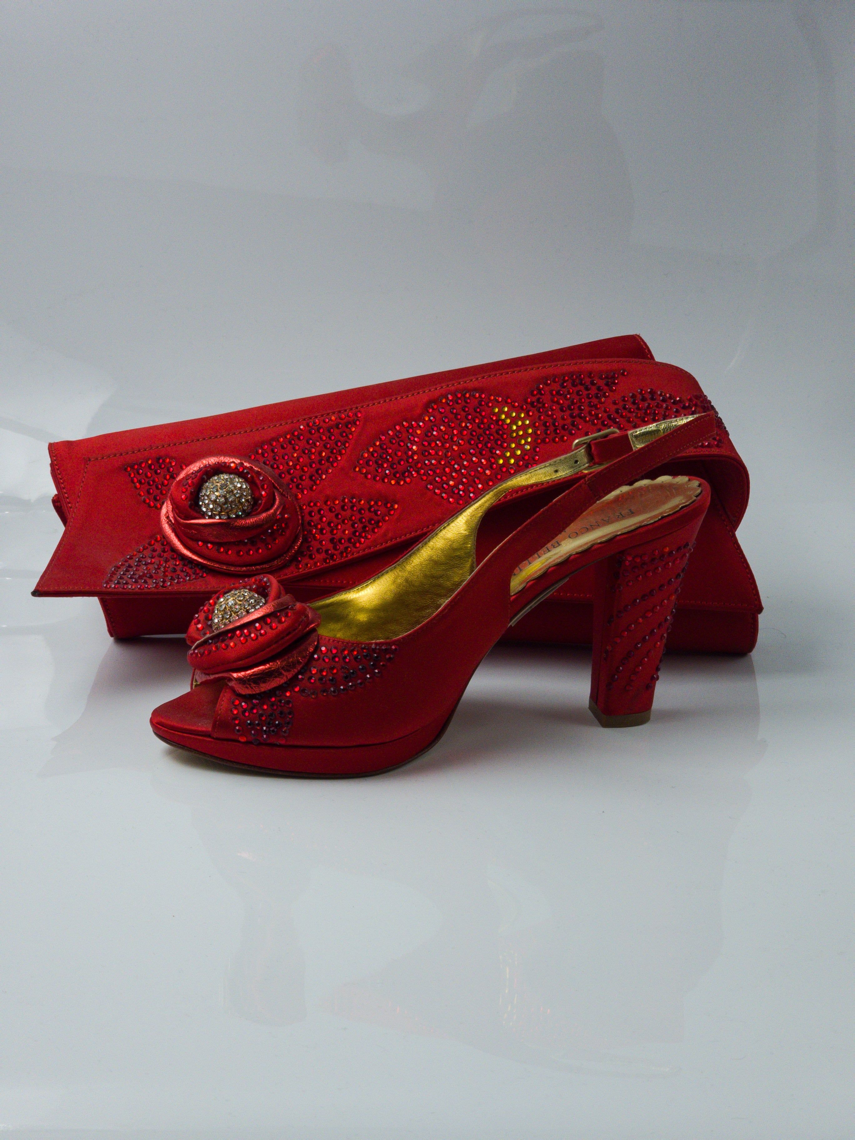 Red Rose Ornament Set