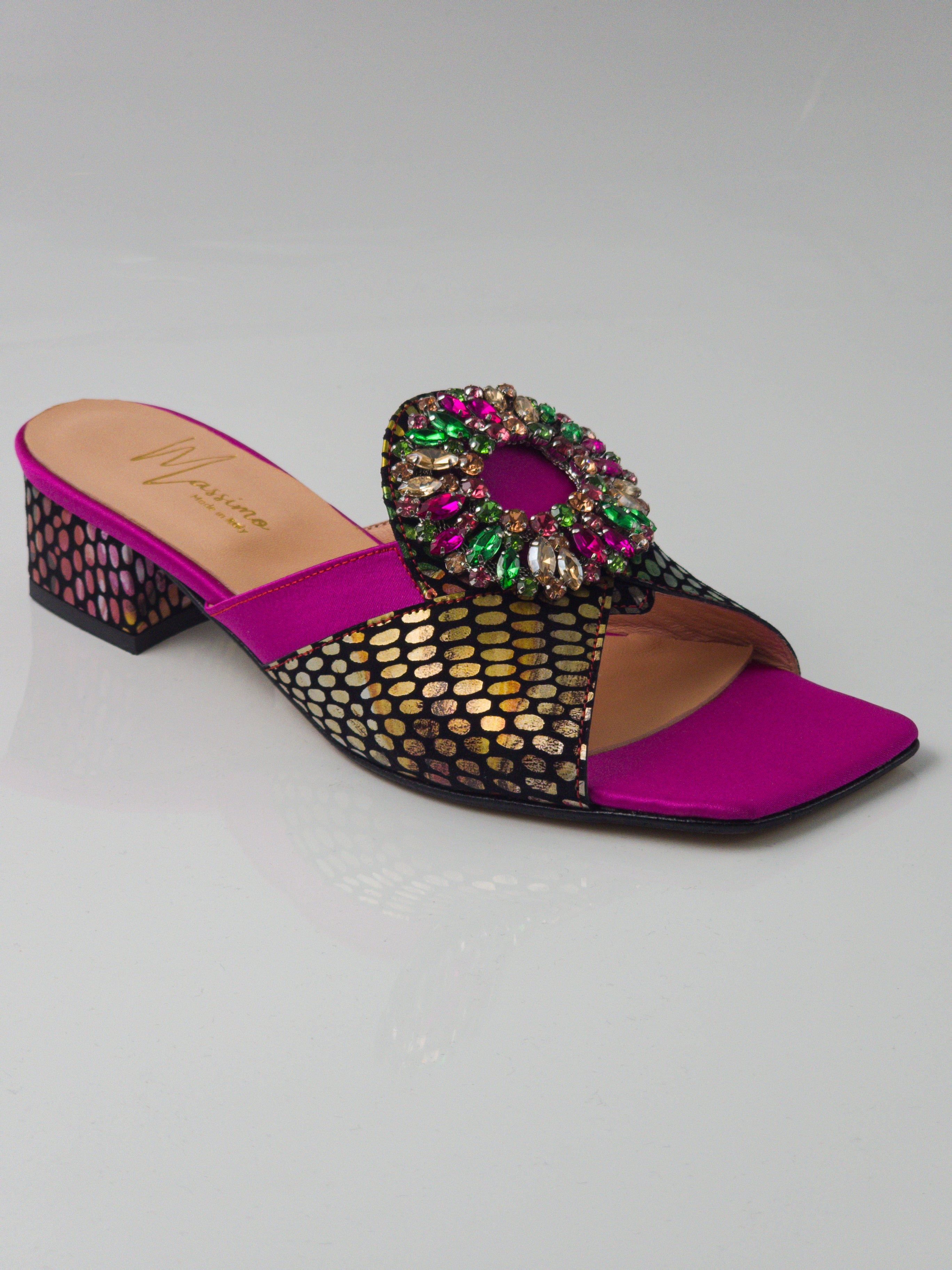 Massimo Fuchsia/Multi Slippers