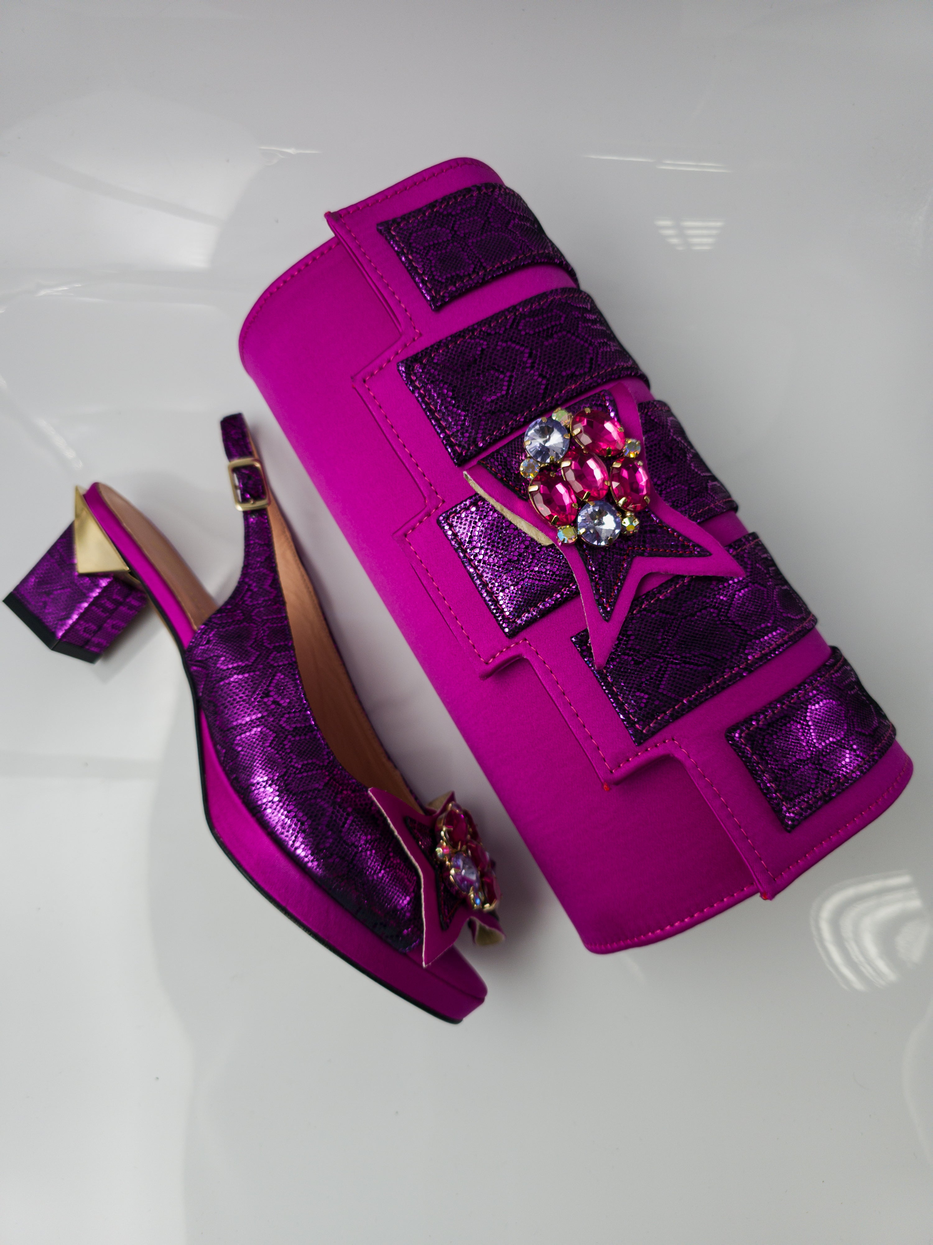 Fuchsia Pink Jewel Set