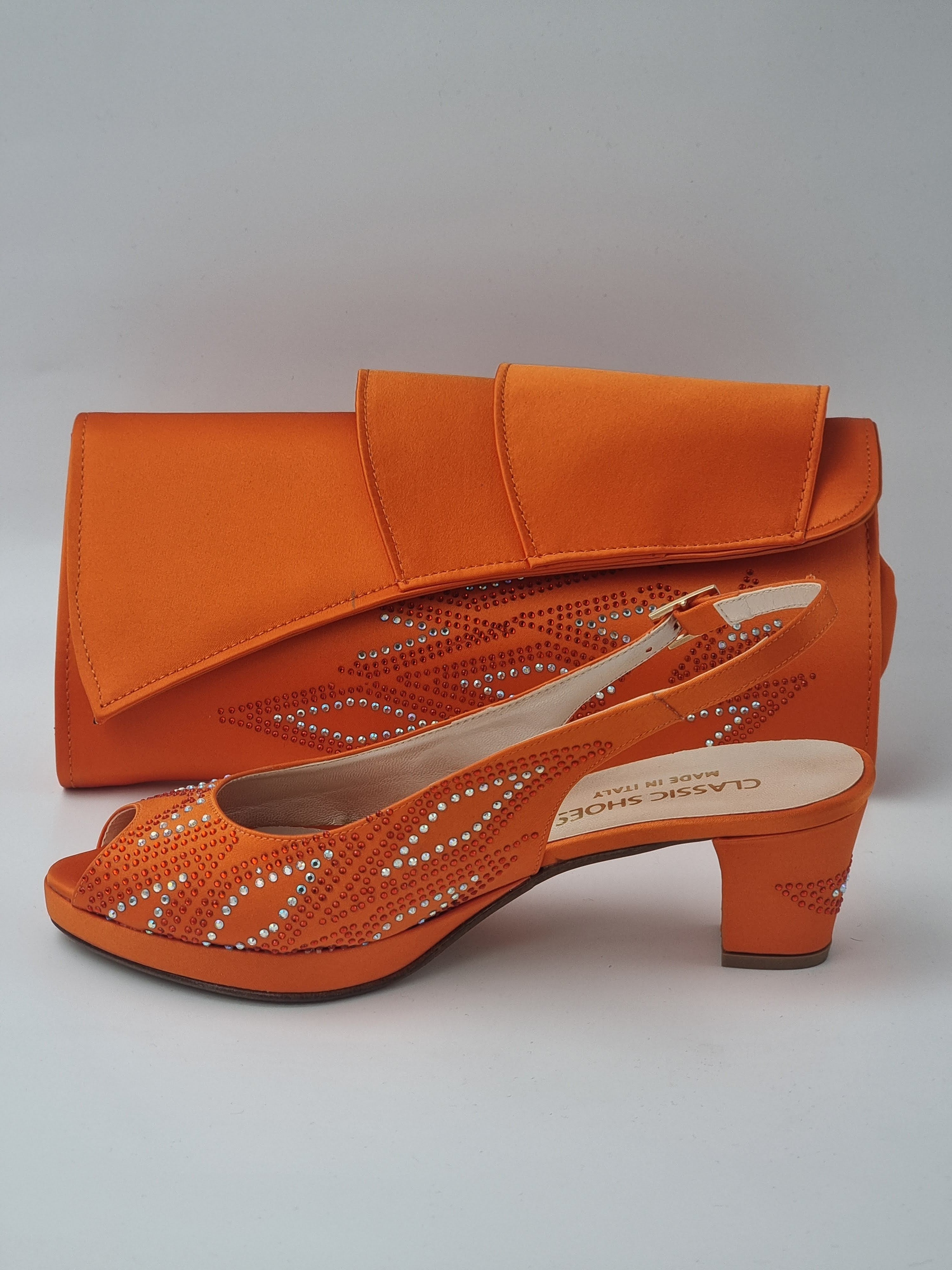 Orange Stone Diamond Set