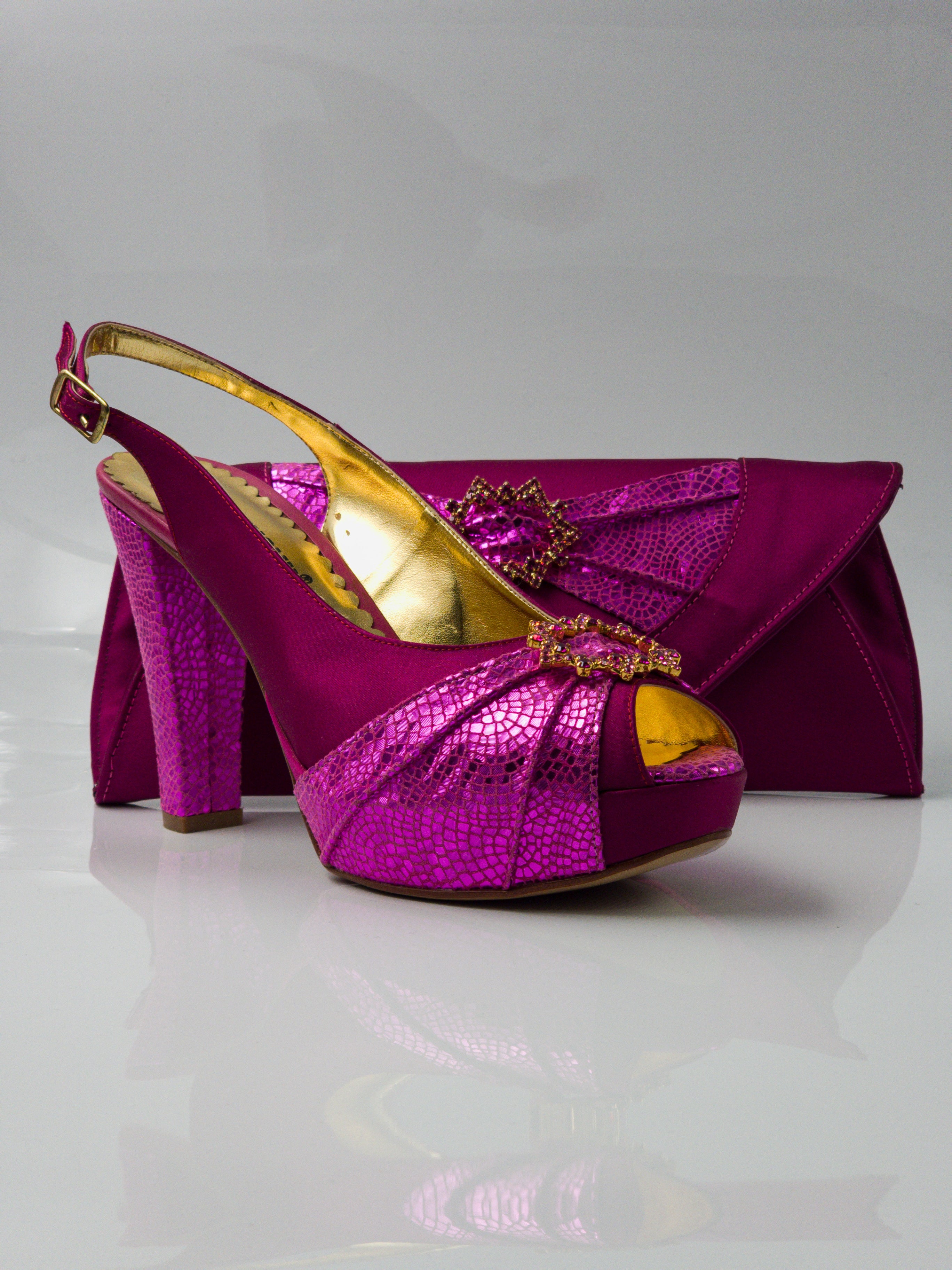 Magenta/Fuchsia Double Platform Set