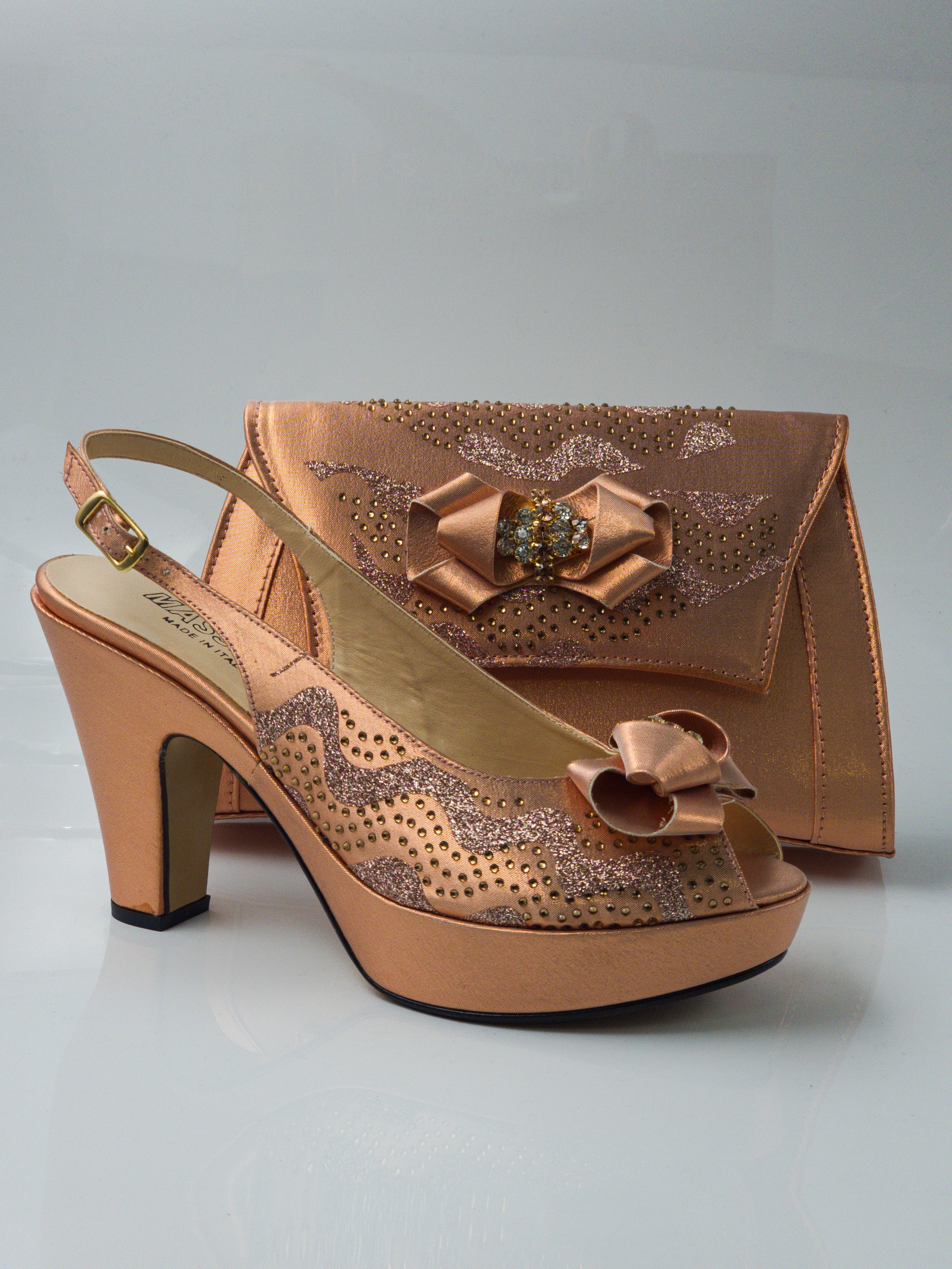 Rose Gold Wave Glittered Set