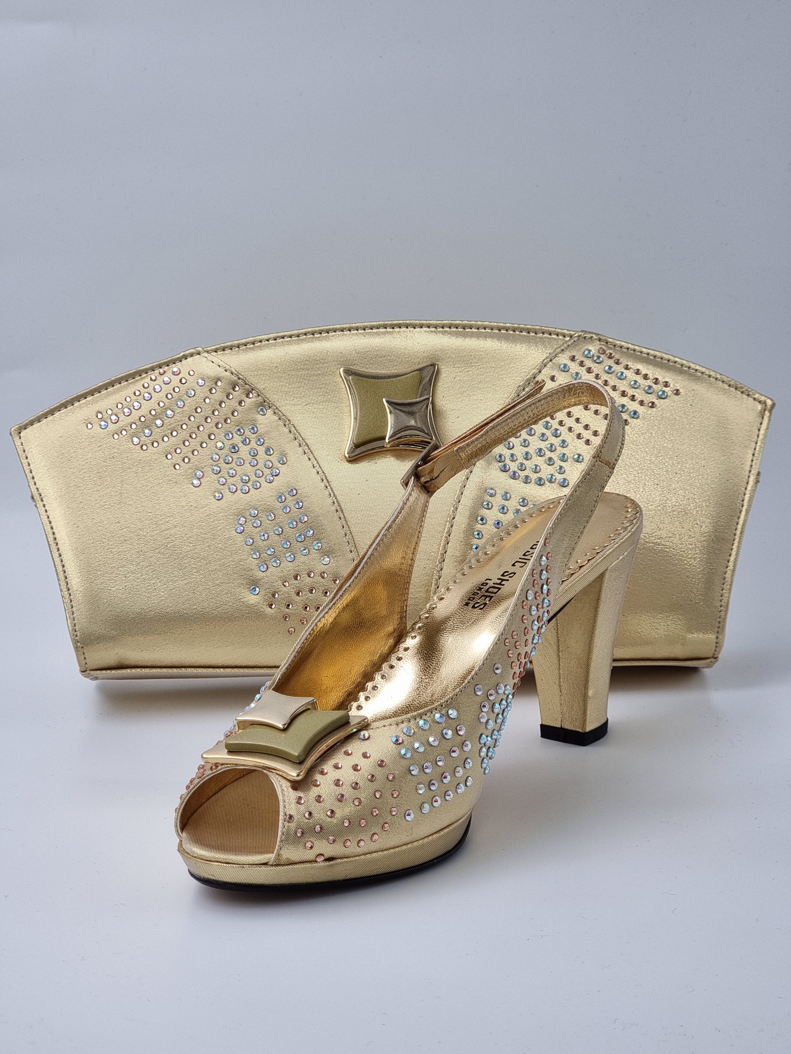 Gold Square Ornament Medium Set - Classic Shoes London