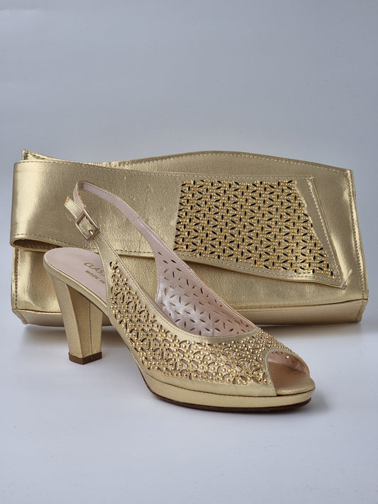 Gold Laser Cut - Classic Shoes London