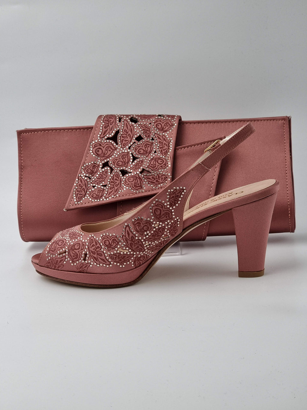 Onion Pink Floral Design - Classic Shoes London