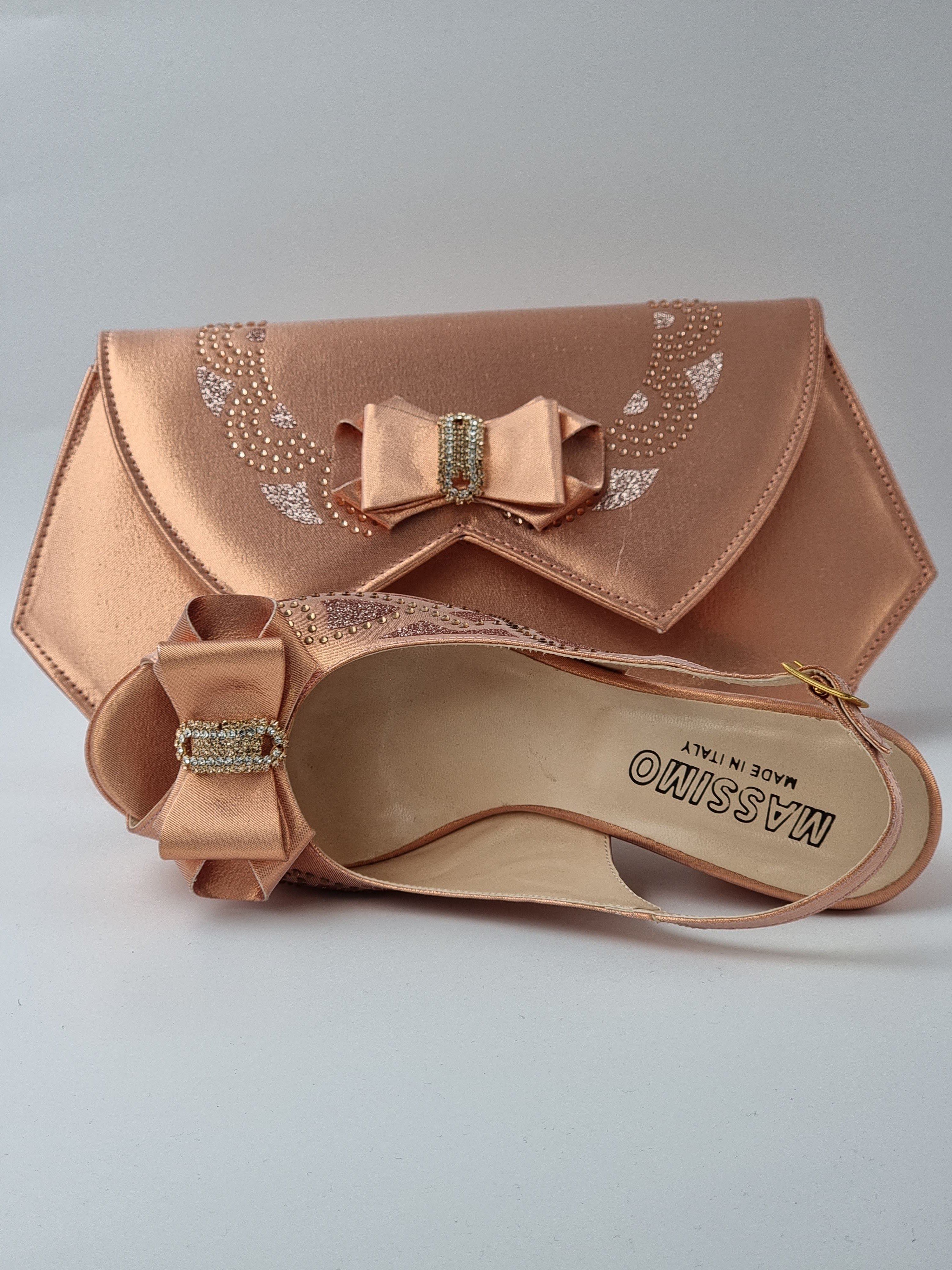 Rose Gold Double Platform - Classic Shoes London