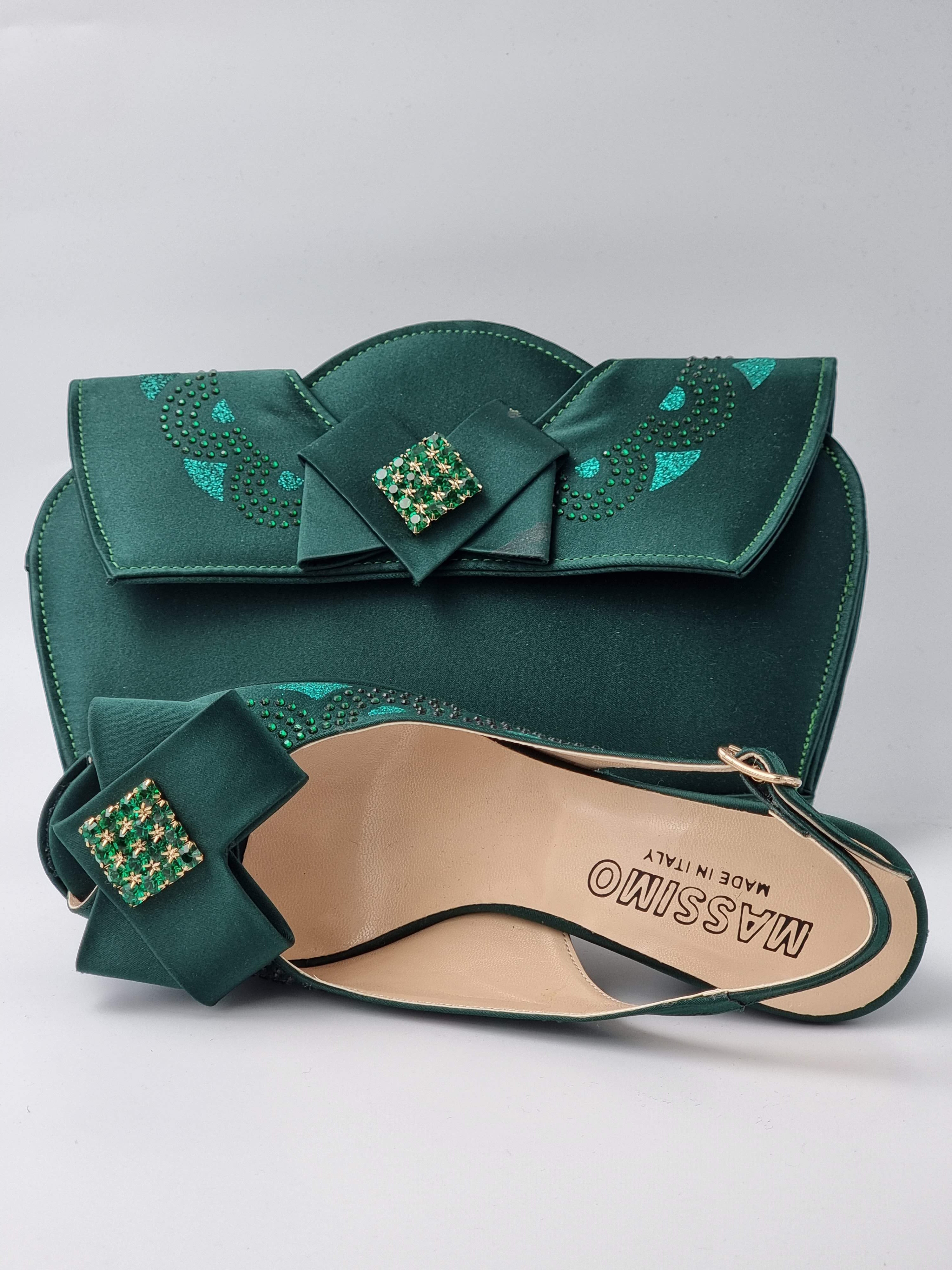 Emerald Green Double Platform - Classic Shoes London