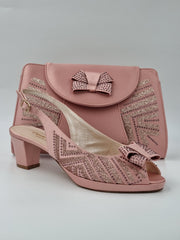 Blush Pink Glitter Set - Classic Shoes London