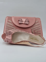Blush Pink Glitter Set - Classic Shoes London