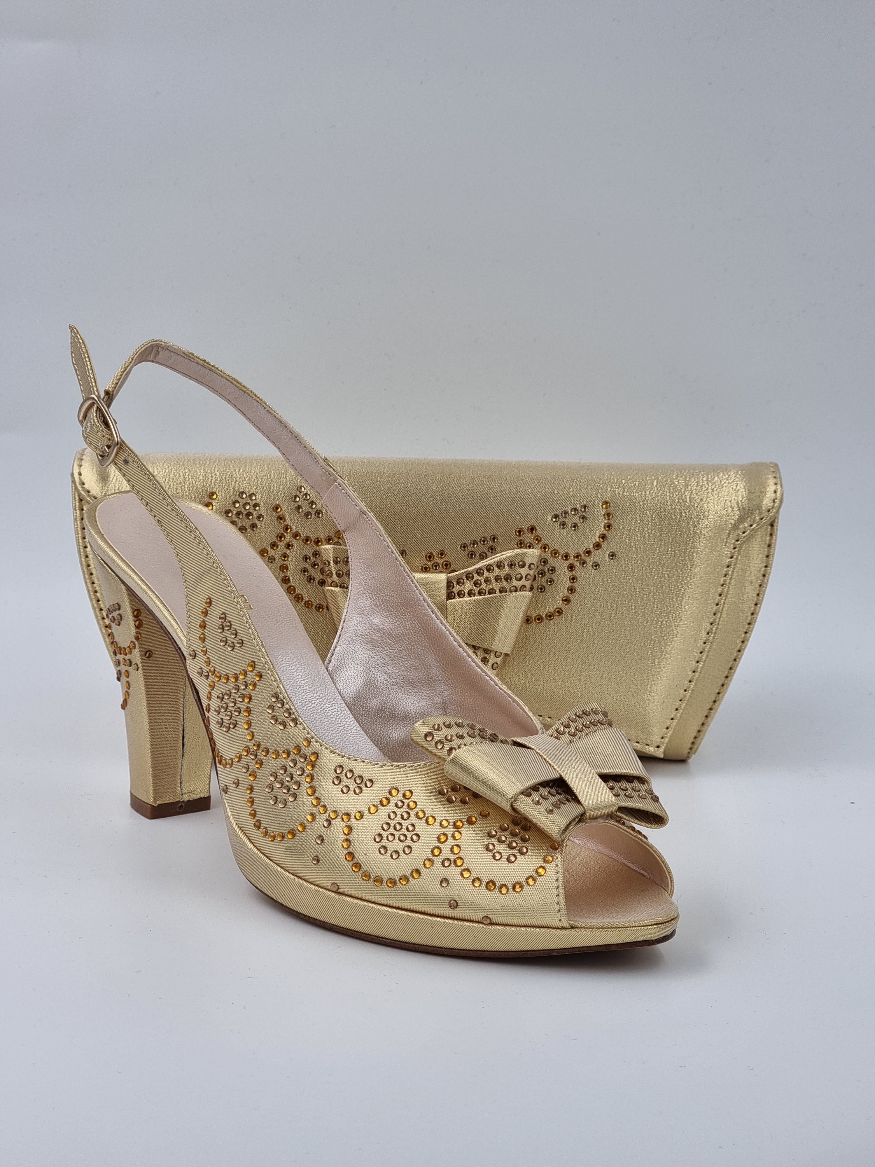 Gold Butterfly High - Classic Shoes London