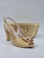 Gold Butterfly High Heels - Italian Women's Heels - Classic Shoes London