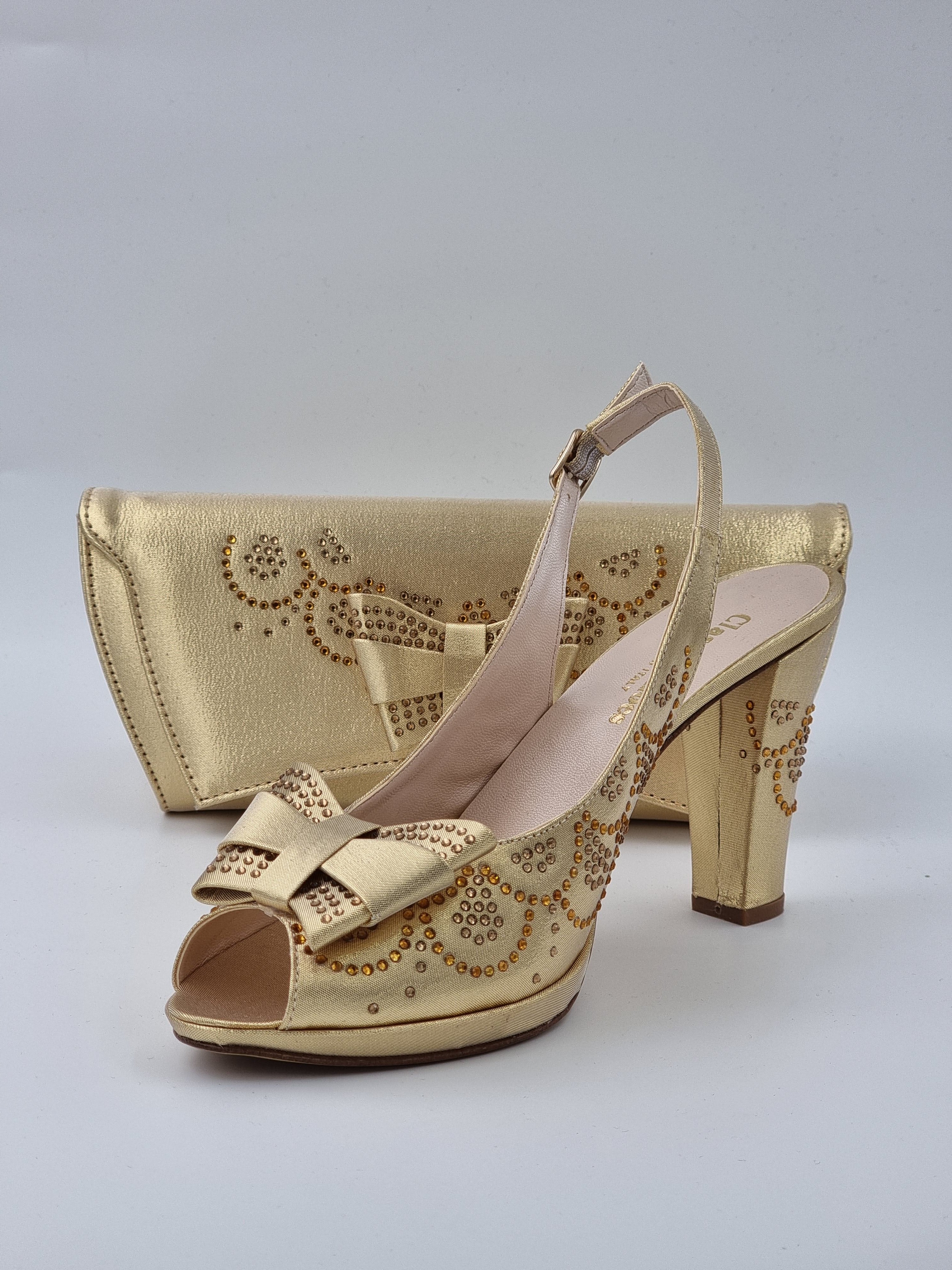 Gold Butterfly High - Classic Shoes London