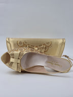 Gold Butterfly High Heels - Italian Women's Heels - Classic Shoes London
