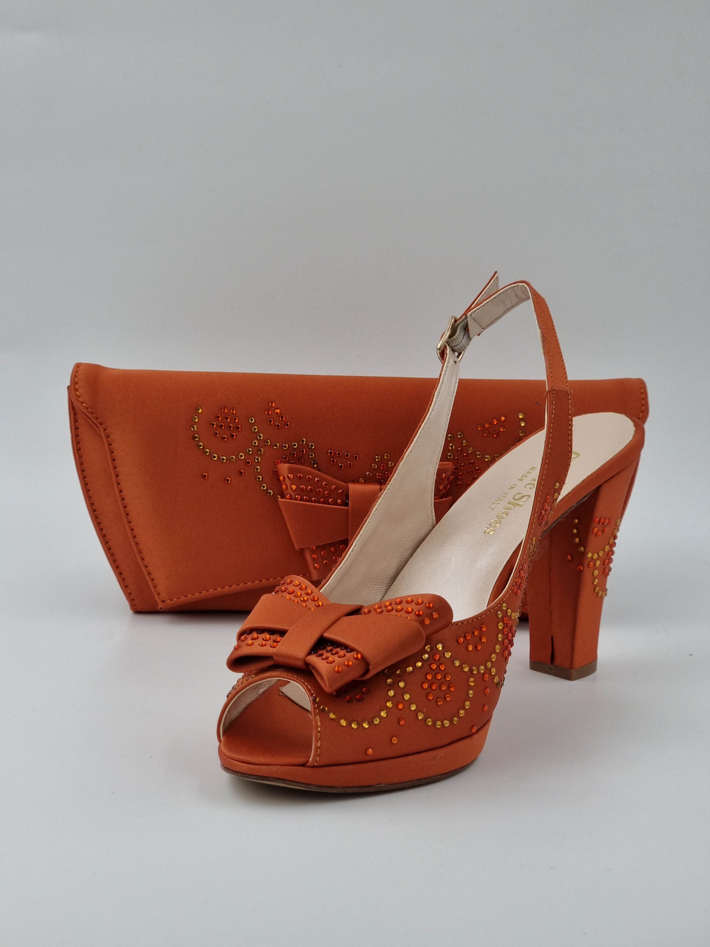 Burnt Orange Butterfly High - Classic Shoes London