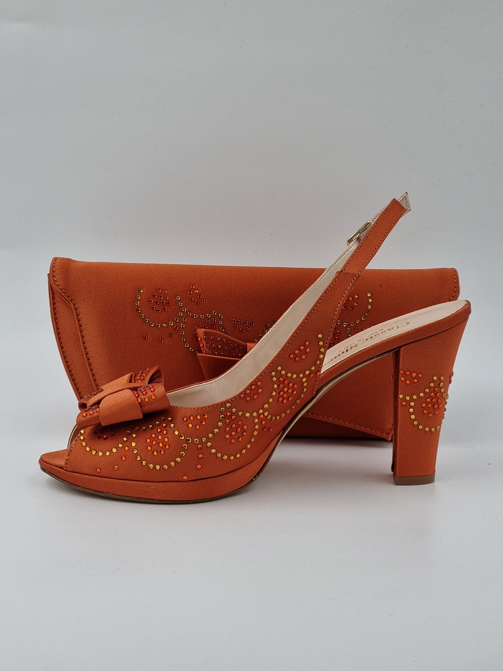Burnt Orange Butterfly High - Classic Shoes London