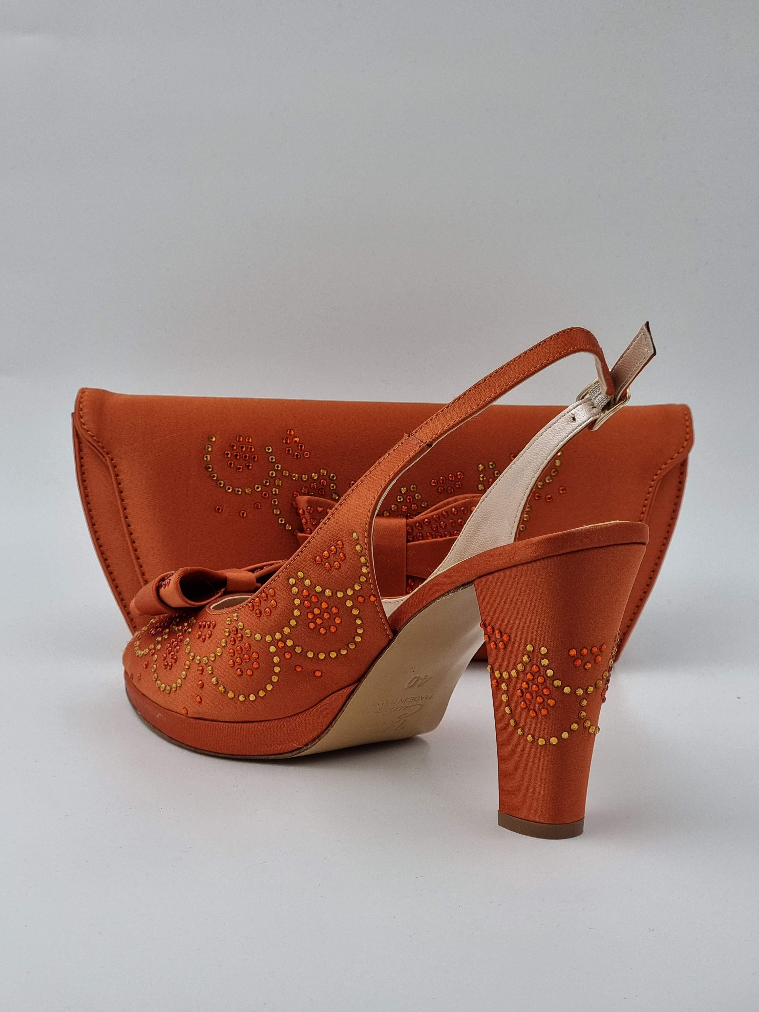 Burnt Orange Butterfly High - Classic Shoes London