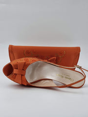 Burnt Orange Butterfly High - Classic Shoes London