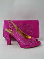 Fuchsia Pink High Heels - Italian Women's Heels - Classic Shoes London