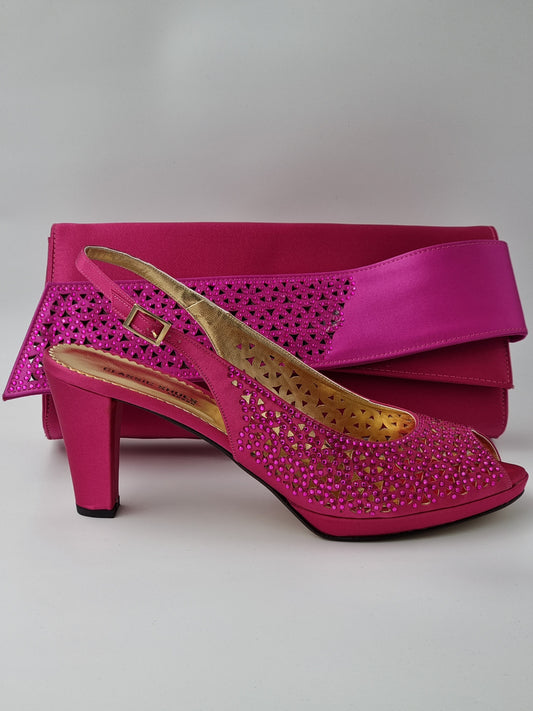 FUCHSIA LASER LOW - Classic Shoes London