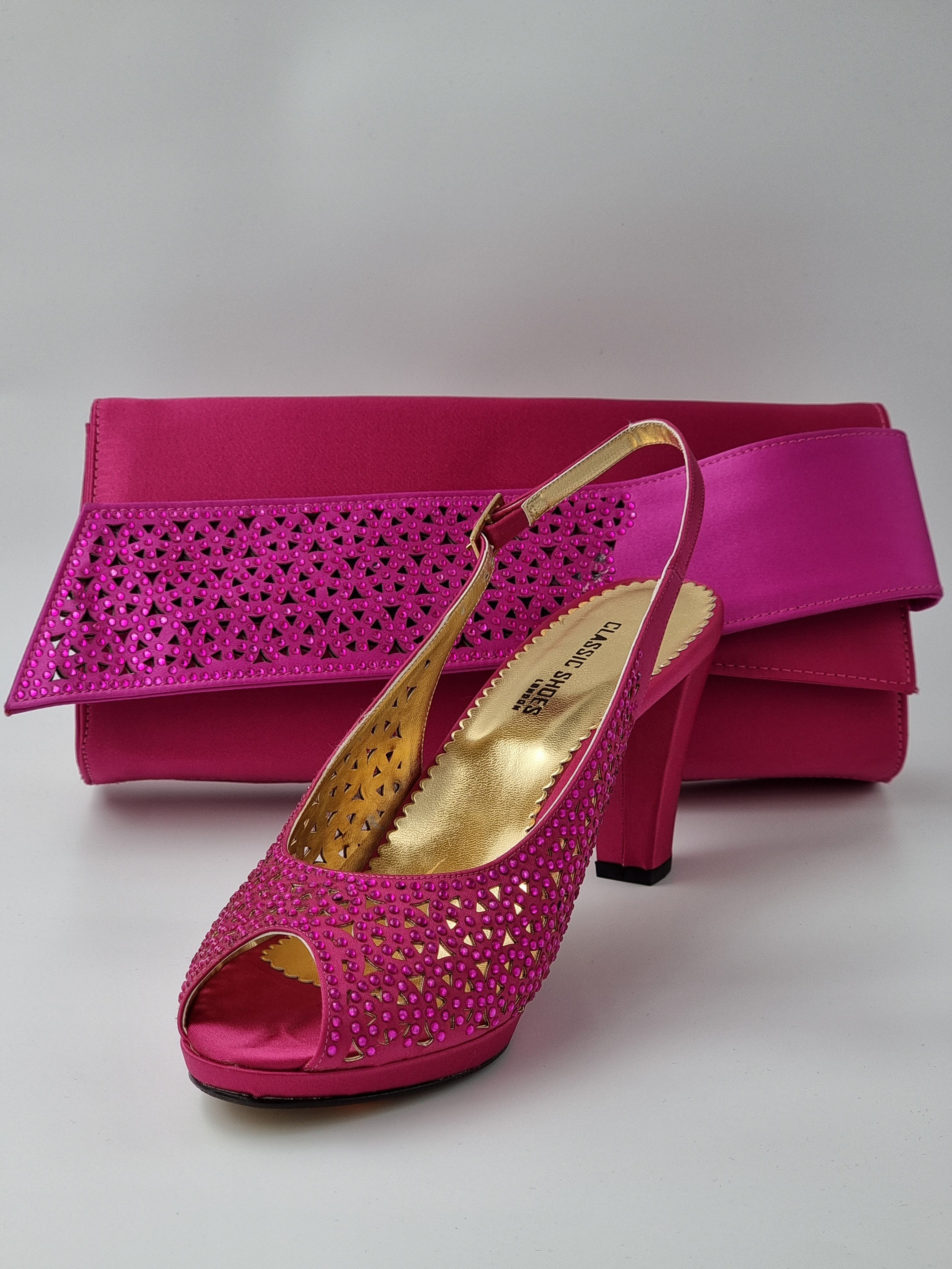 FUCHSIA LASER LOW - Classic Shoes London