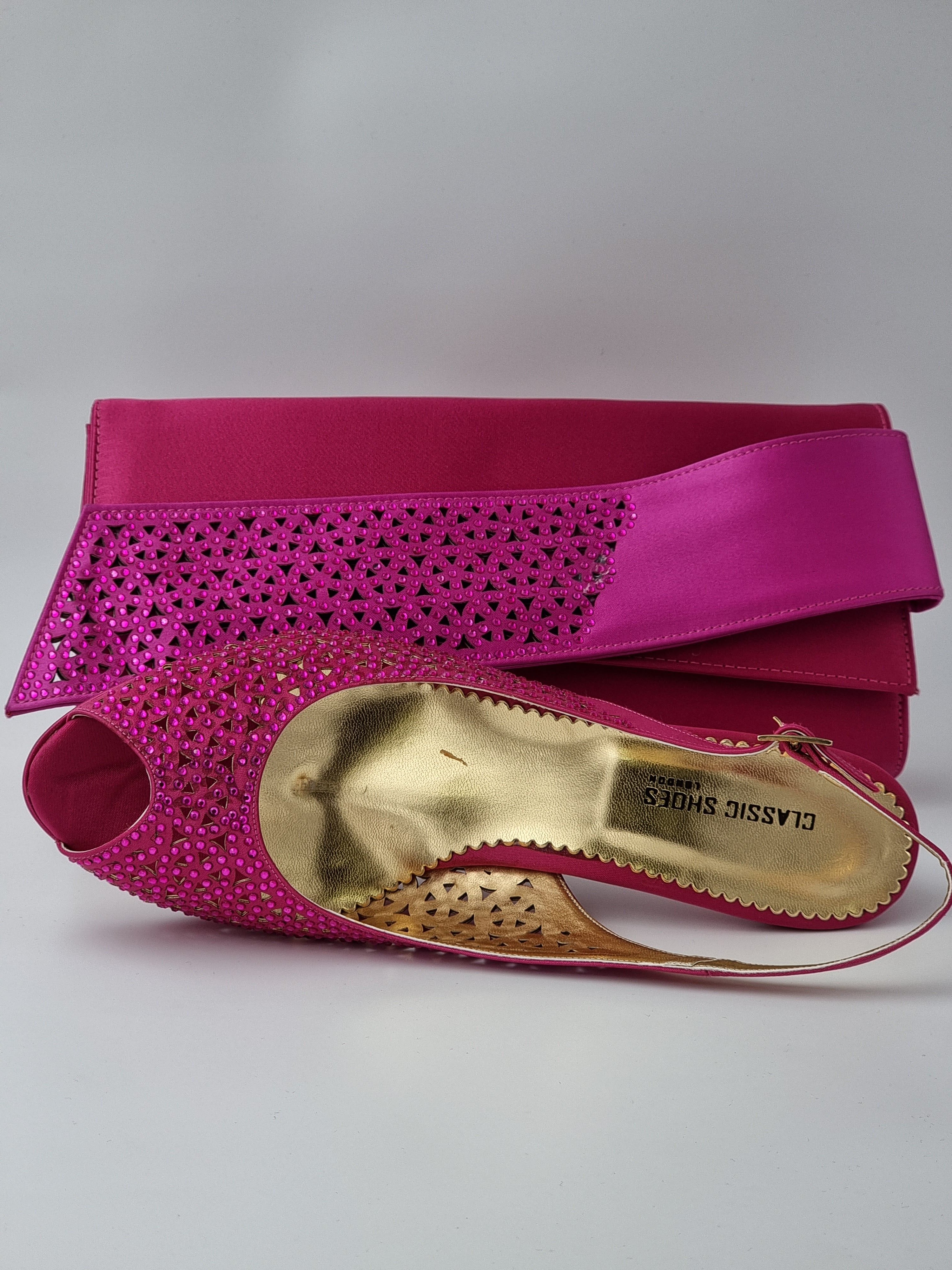 FUCHSIA LASER LOW - Classic Shoes London