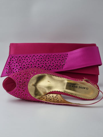 FUCHSIA LASER LOW - Classic Shoes London