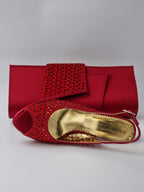 Red Laser Set - Italian Shoe and Bag Set - Classic Shoes London