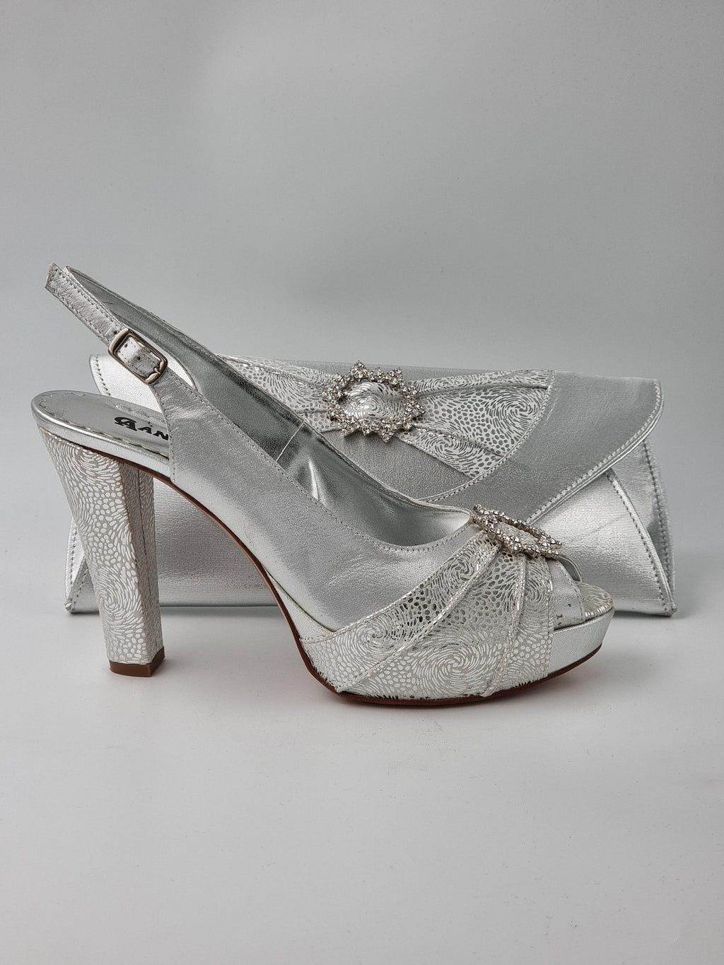 SILVER DOUBLE PLATFORM - Classic Shoes London
