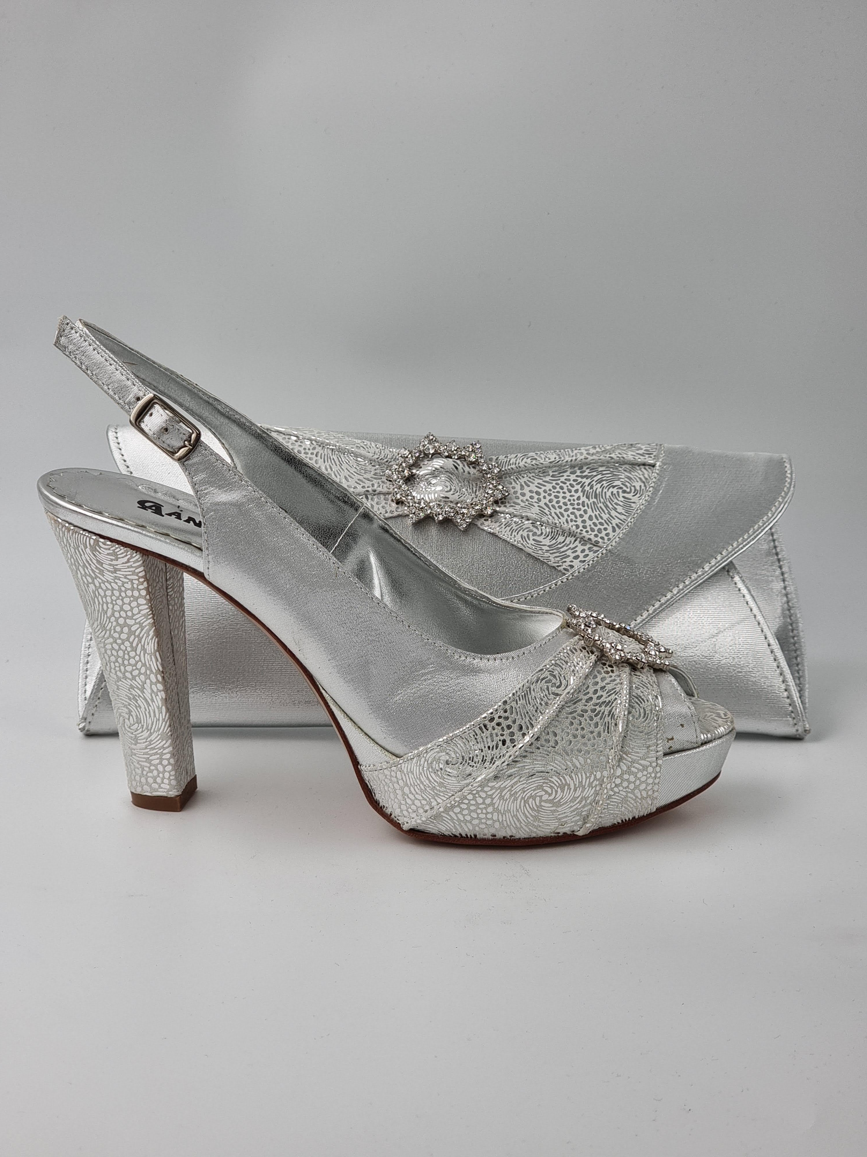 SILVER DOUBLE PLATFORM - Classic Shoes London