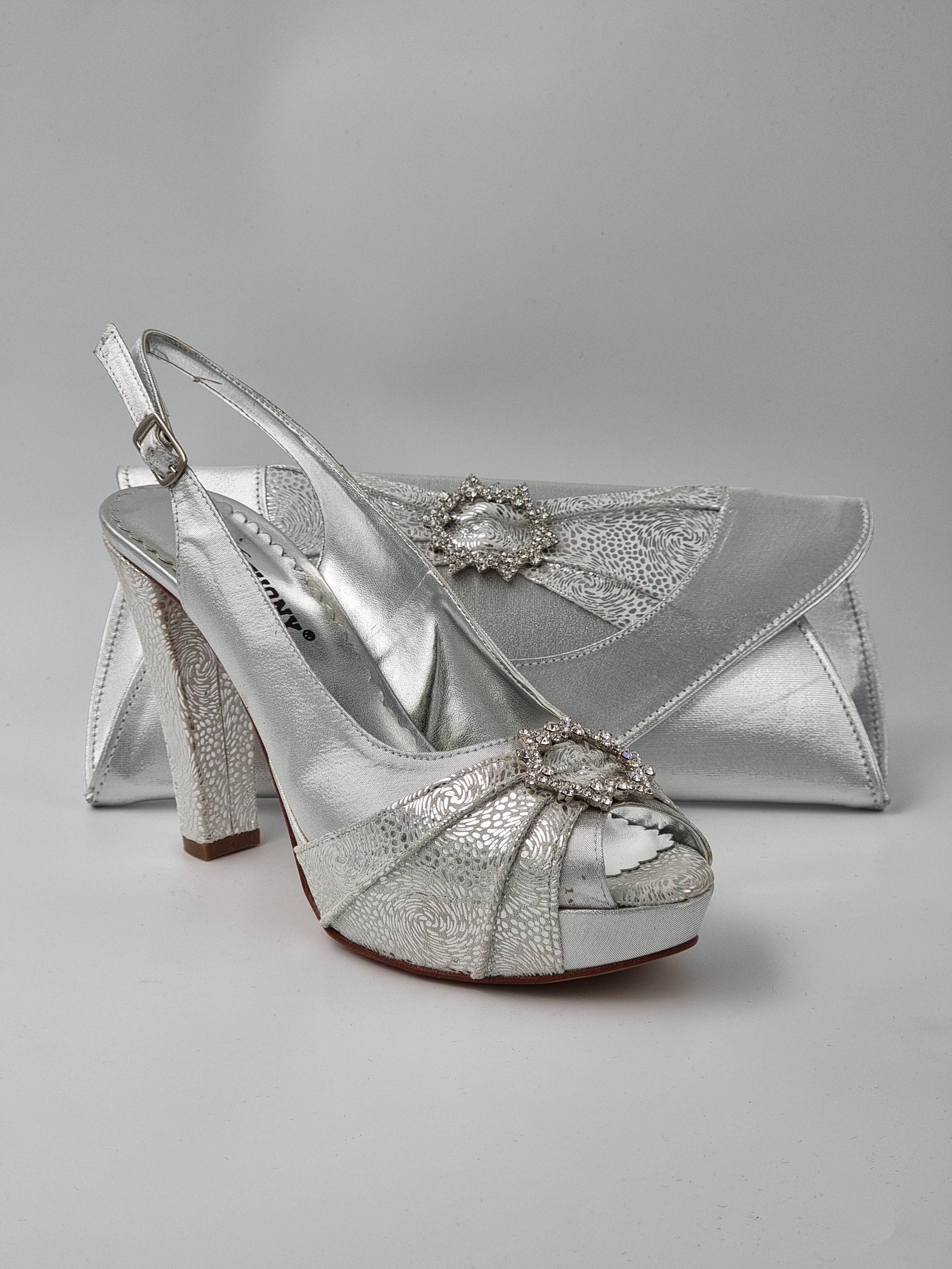 SILVER DOUBLE PLATFORM - Classic Shoes London