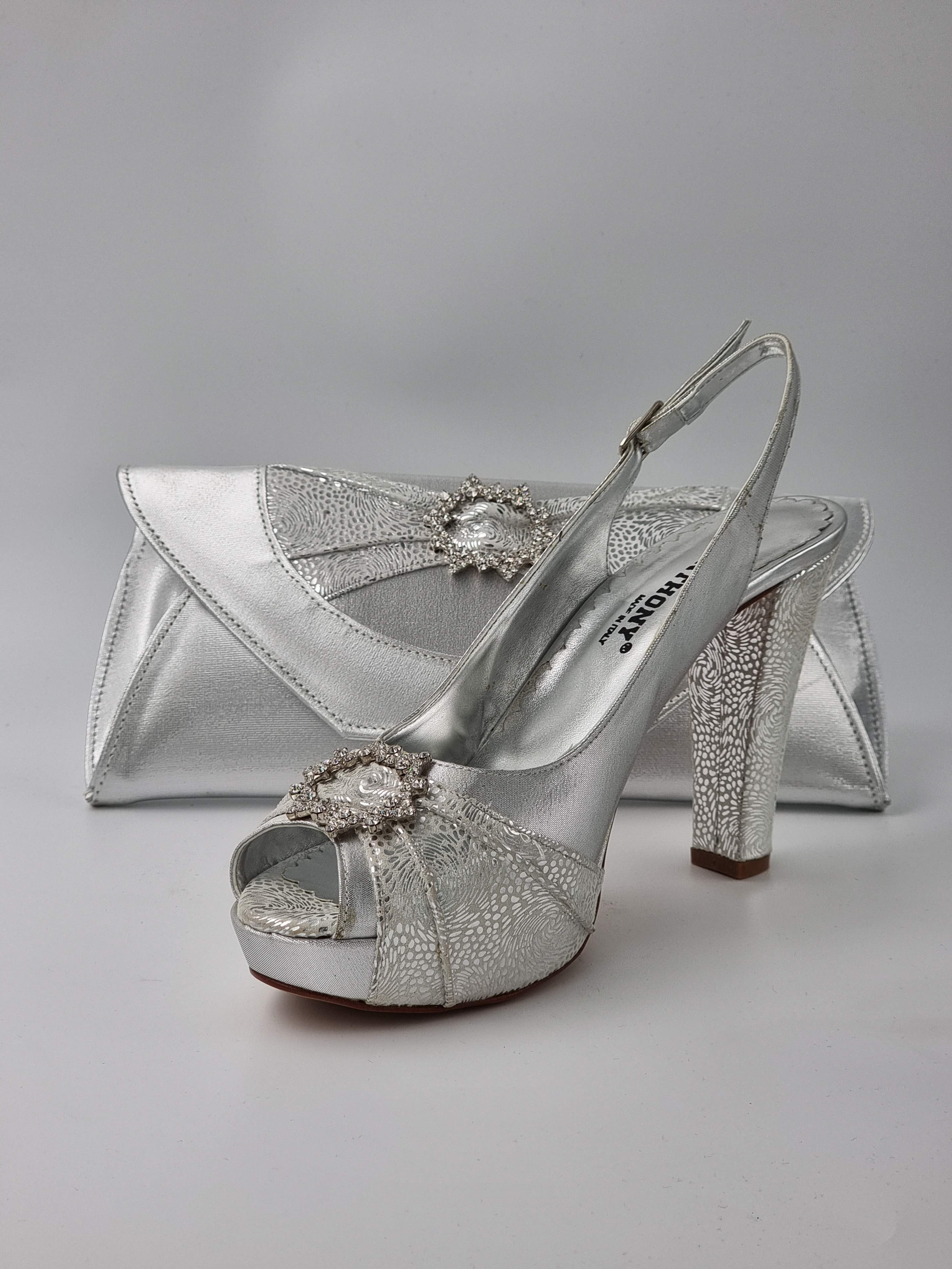 SILVER DOUBLE PLATFORM - Classic Shoes London