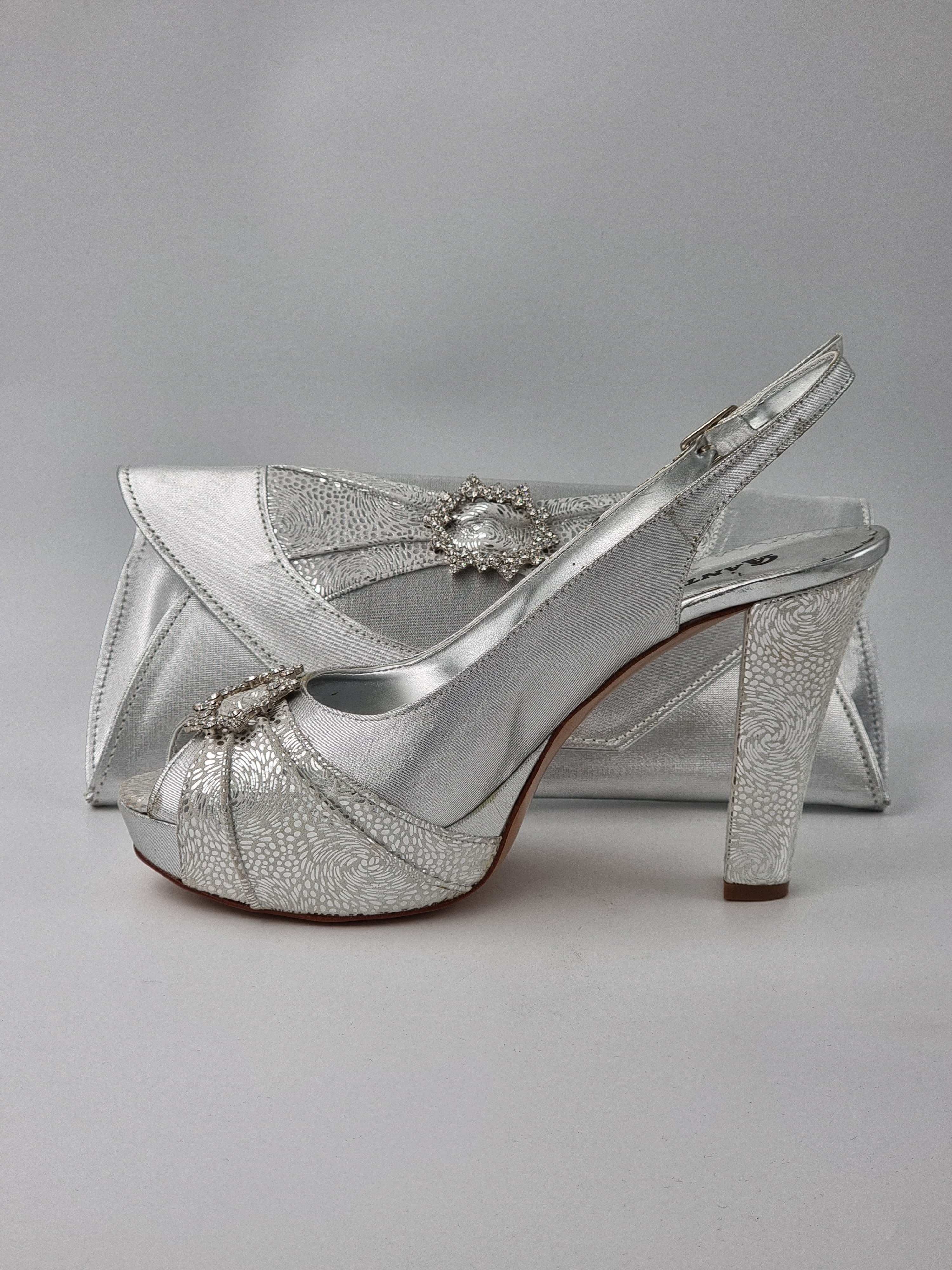 SILVER DOUBLE PLATFORM - Classic Shoes London