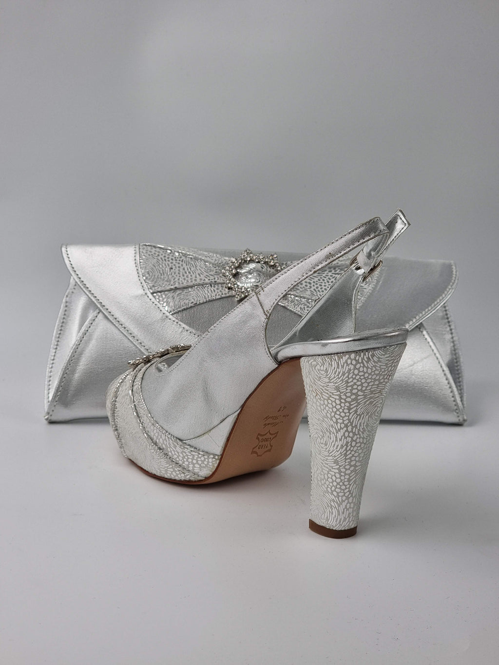 SILVER DOUBLE PLATFORM - Classic Shoes London