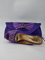 Purple Double Platform Heels - Italian Women's Heels - Classic Shoes London
