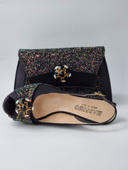 Black Glitter High - Classic Shoes London