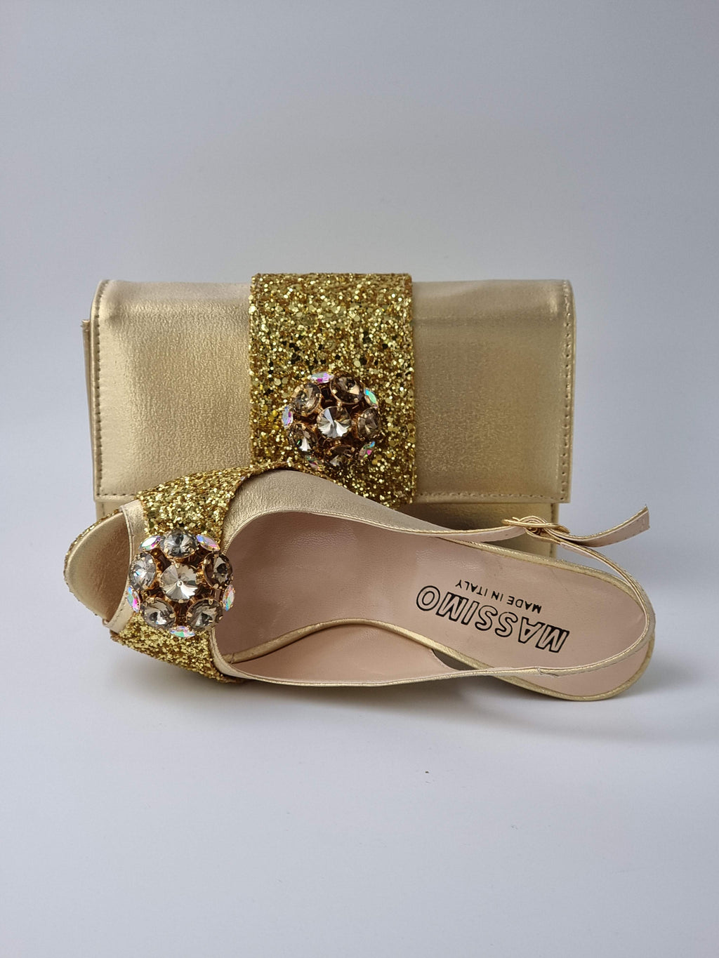 GOLD GLITTER HIGH - Classic Shoes London