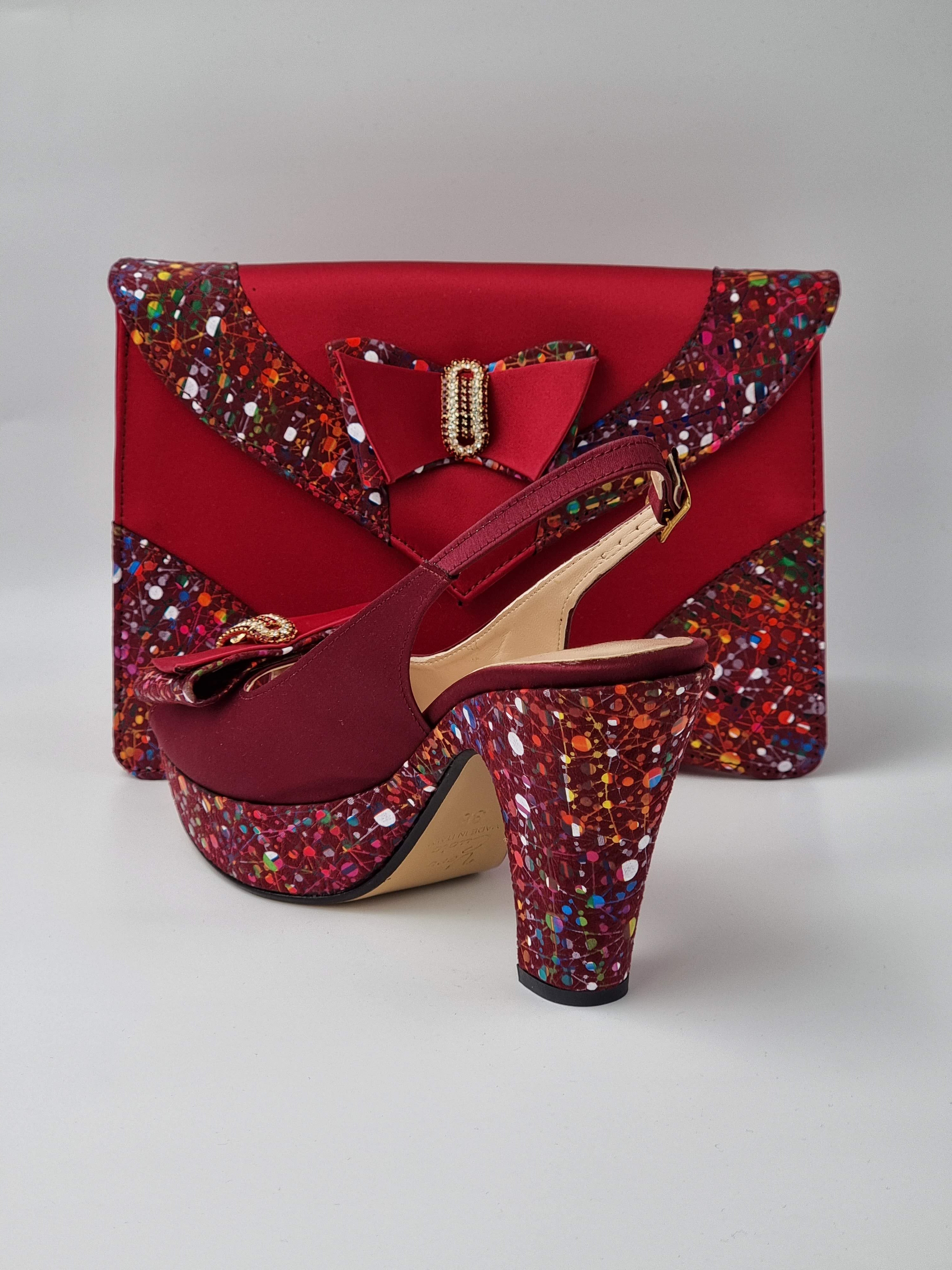 WINE PAINT SPLATTER HIGH - Classic Shoes London