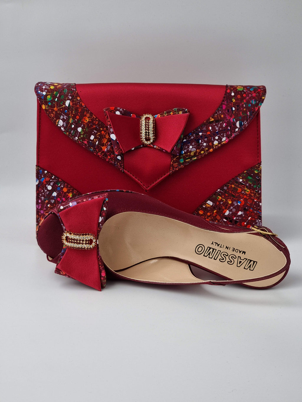 WINE PAINT SPLATTER HIGH - Classic Shoes London