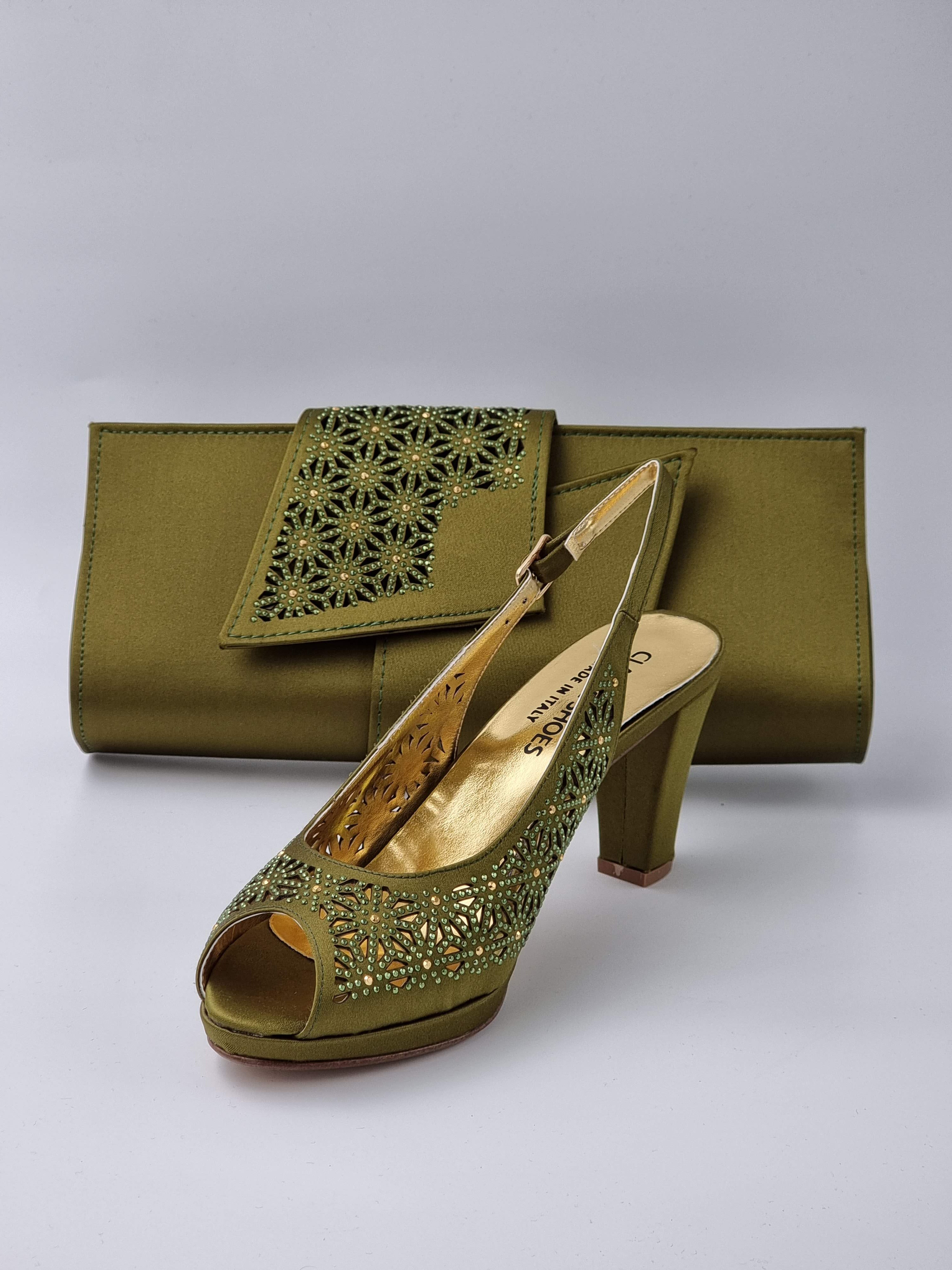 Olive 'Laser' Set - Classic Shoes London