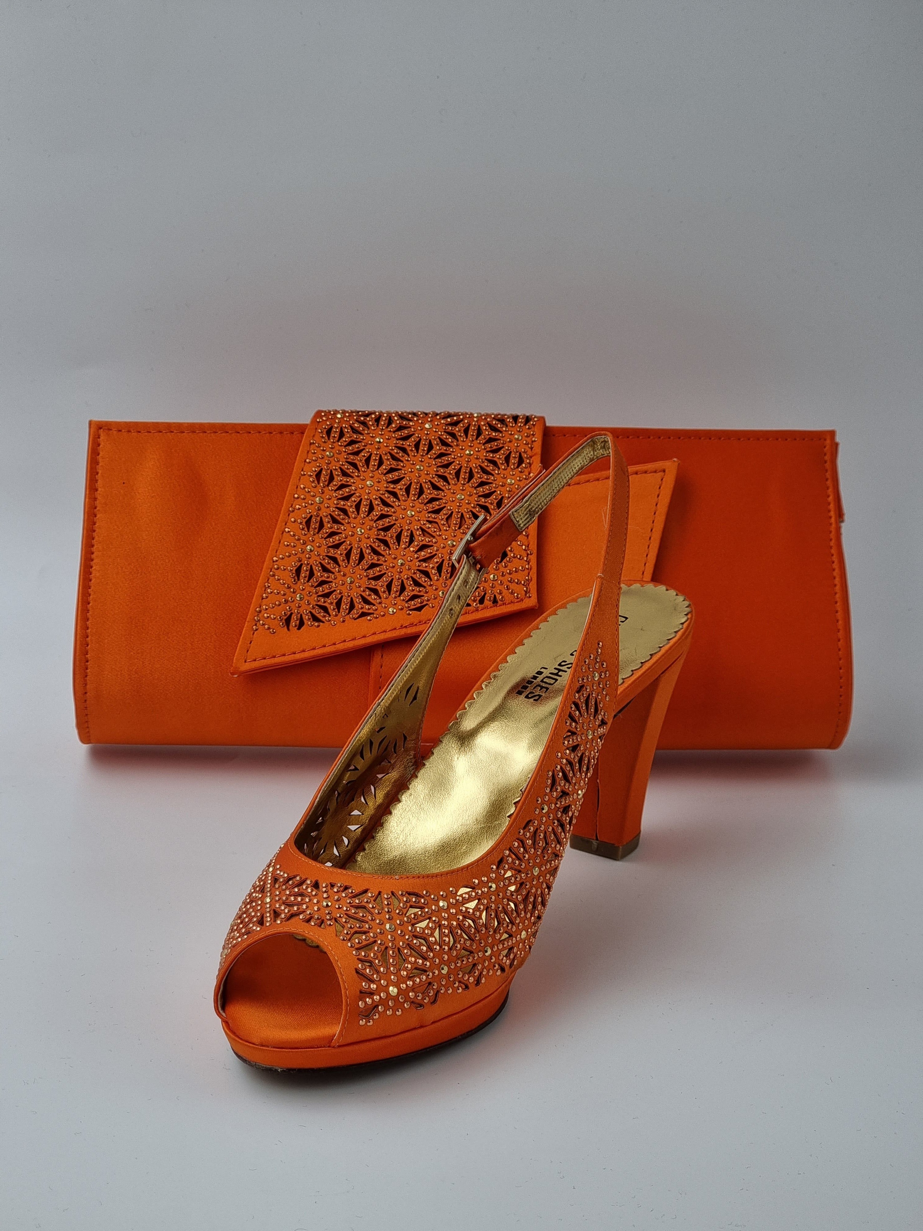 Orange 'Laser' Set - Classic Shoes London