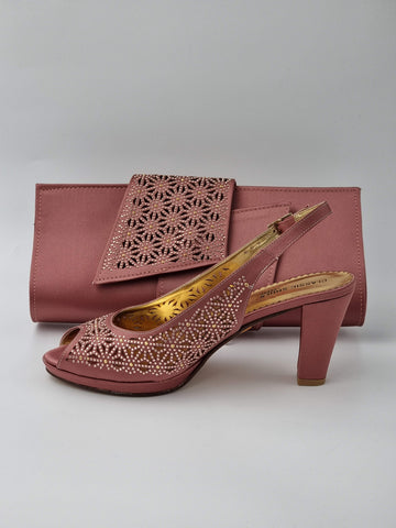 Onion Pink 'Laser' Set - Classic Shoes London