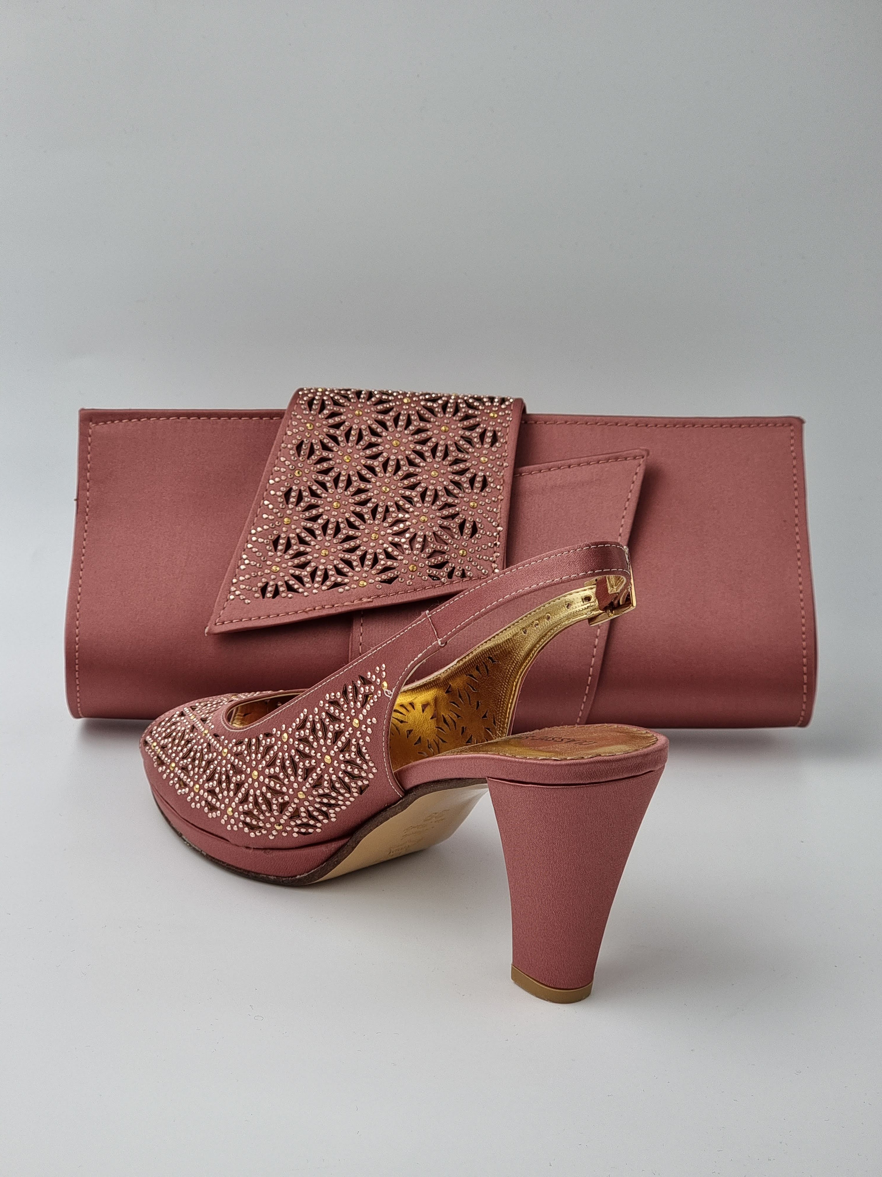 Onion Pink 'Laser' Set - Classic Shoes London
