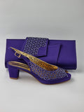 Purple 'Laser' Set - Classic Shoes London