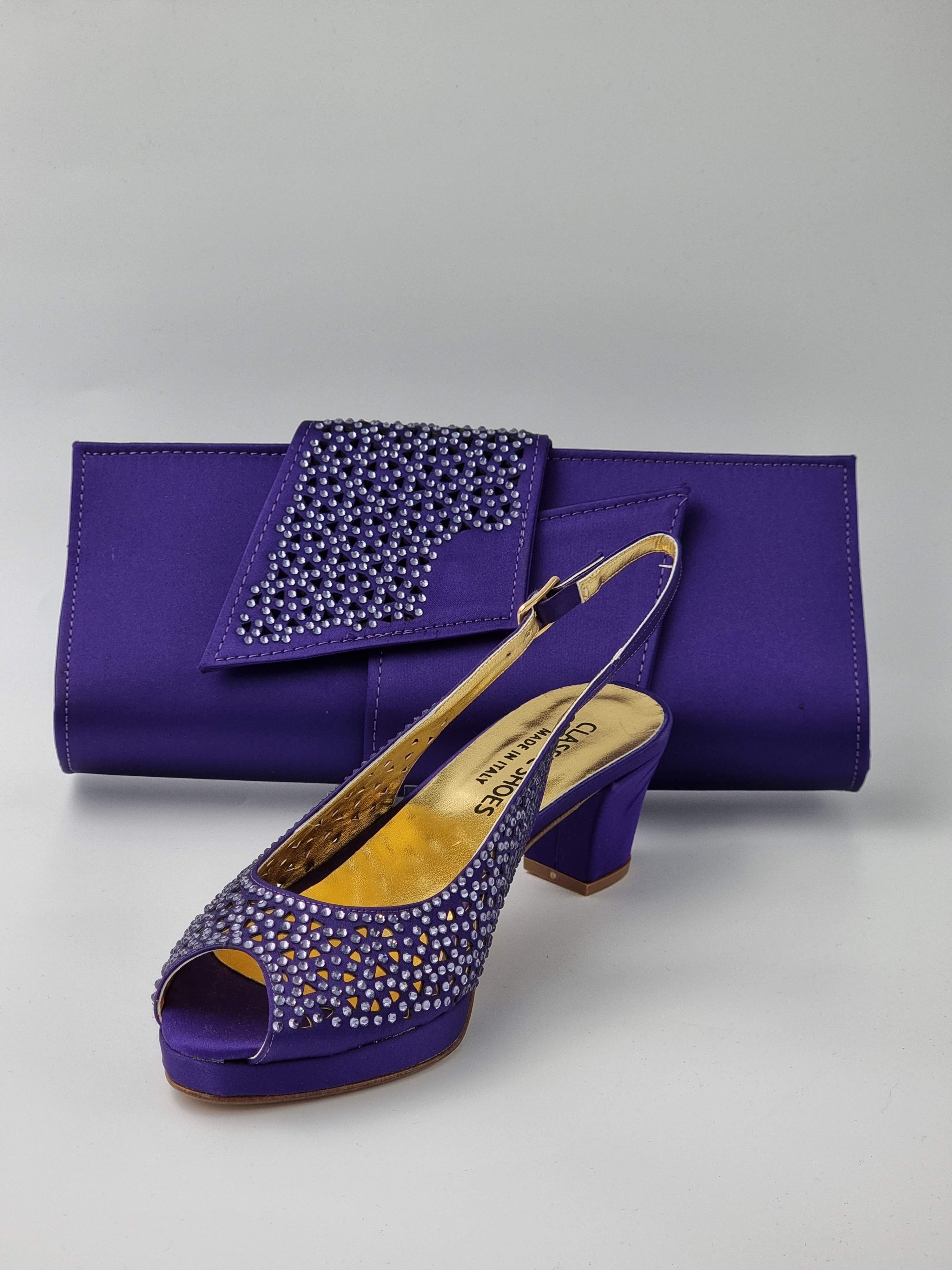 Purple 'Laser' Set - Classic Shoes London